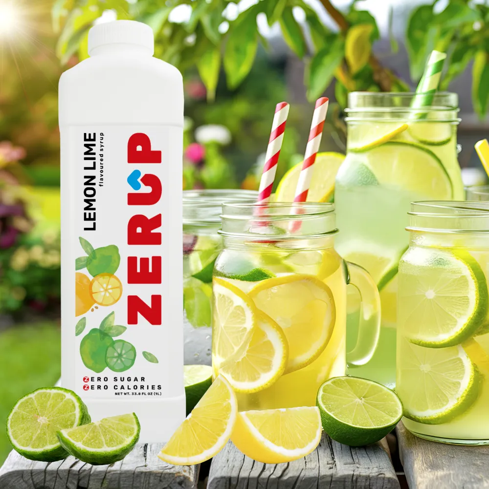Lemon Lime Zerup syrup with lemonade
